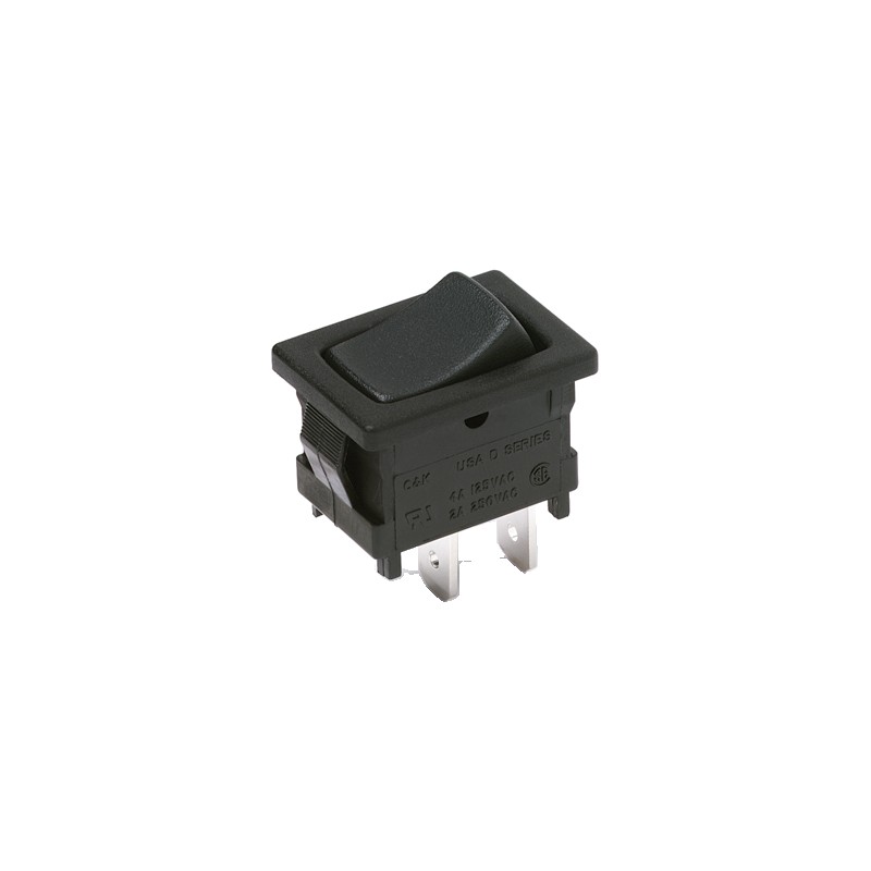 Littelfuse C&K D Rocker 系列 微型卡入式电源翘板开关