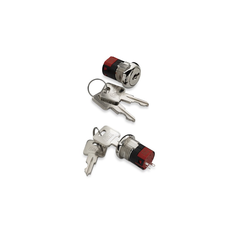 Littelfuse C&K Y Switchlock 系列 4/5/6弹子防静电钥匙开关